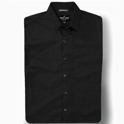 Niko  // Black TWILL SHIRTING  - SMALL BATCH SAMPLE - LARGE ONLY