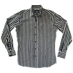 Niko  // Black BLACK WHITE WIDE STRIPE  - SMALL BATCH STYLE