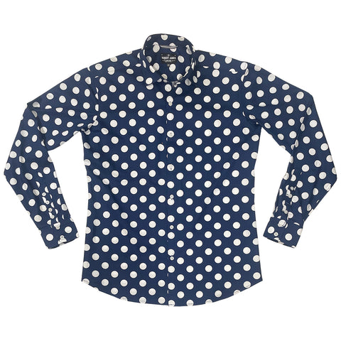 Niko  // Mega Dot White on Brit Navy - IN STOCK - M