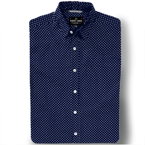 Customizable Niko// 5 Micro Polka Dots- SMALL BATCH SHIRT