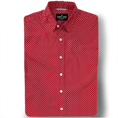 Customizable Niko// 5 Micro Polka Dots- SMALL BATCH SHIRT