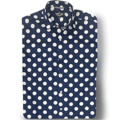 Matty -A  //  Navy - White XL Dot - SMALL BATCH STYLE