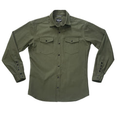 Axe  // 9 oz Olive Herringbone - SMALL BATCH SHIRTS