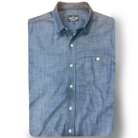 Customizable Roosevelt // 3 IN 1  Cross Hatch Denim - SMALL BATCH SHIRT