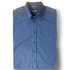 Roosevelt / Purple Blue Mini Check English Tartan -  SMALL BATCH STYLE