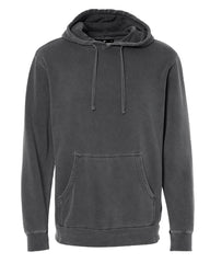 THE SHOVEL HEAD PIGMENT DYED PULL OVER HOODIE -  CARBON BLACK  Men's Knit T-Shirt By Robert James