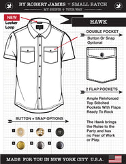 Black Hawk - Axe SS  // 4.5Oz Light Weight Black  - SMALL BATCH STYLE