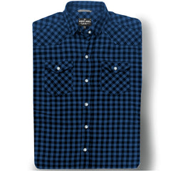 Tommy Gene // BLUE GINGHAM FLANNEL - SMALL BATCH STYLE