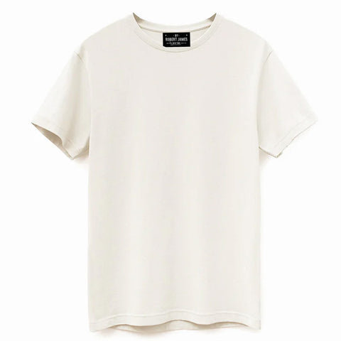 BRJ  BEDFORD // WHITE LINE - LUX 6 OZ Organic Cotton Tee -  American Grown Supima Cotton (Copy)