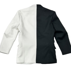 BLACK WIHTE IRVING JACKET CUSTOM MADE + FITTED - WILLIAM W - RECORDING ARTIST-  CINDY LAUPER