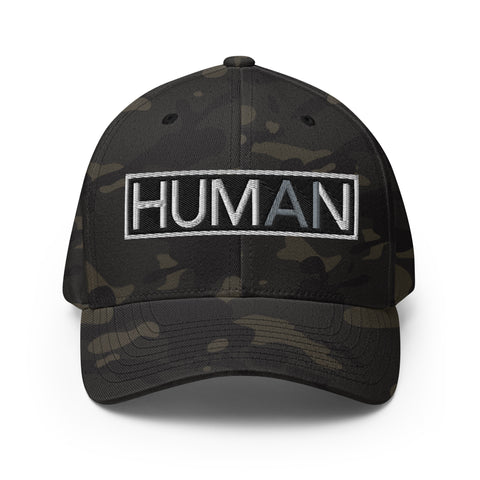 HUMAN AI / Resist Takeover- Fitted Structured Twill Cap