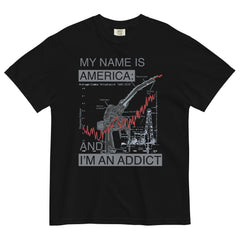 MY NAME IS AMERICA -Garment-dyed heavyweight t-shirt