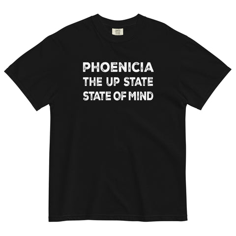 PHOENICIA THE UPSTATE STATE OF MIND Garment-dyed Heavyweight Tee