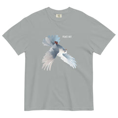 PEACE OUT!! UPSIDE DOWN - Heavy Garment-Dyed Tee