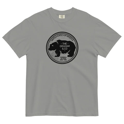 THE GRAHAM & CO BEAR NICKLE - Garment-dyed Heavyweight Tee