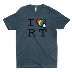 I HEART RAINBOW & TEAR RT / T-Shirts