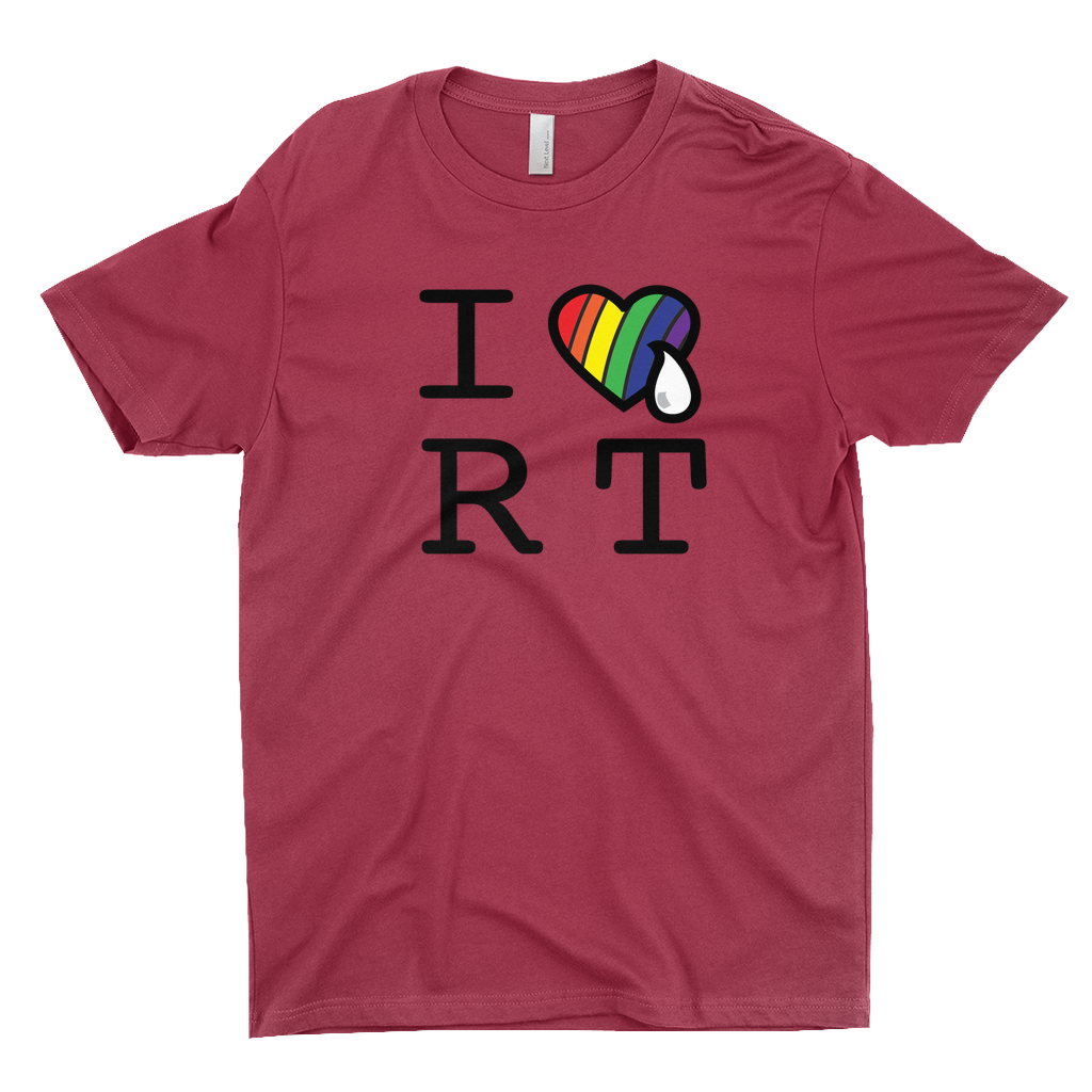 I HEART RAINBOW & TEAR RT / T-Shirts