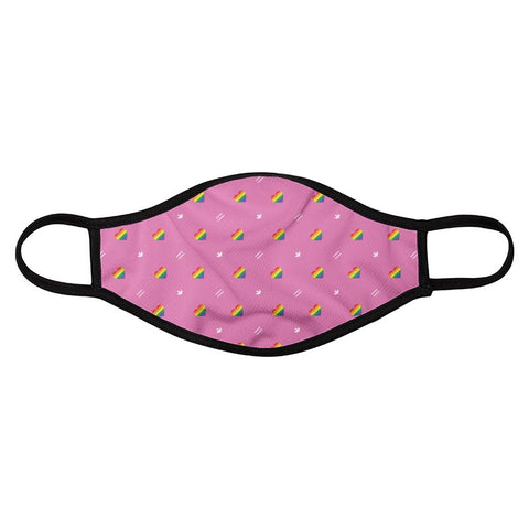 I HEART LGBT  4 PACK FACE MASKS