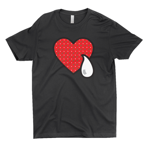 HEART & TEAR. RED RAINBOW WHITE TEAR / T-Shirts