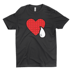 HEART & TEAR. RED RAINBOW WHITE TEAR / T-Shirts