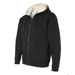 BRJ ORCHARD // BLACK Sherpa Lined Heavyweight Hoodie