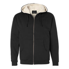 BRJ ORCHARD // BLACK Sherpa Lined Heavyweight Hoodie