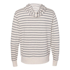 BRJ BROADWAY // CHARCOAL STRIPE  French Terry Full Zip Hoodie Men's Knit By Robert James