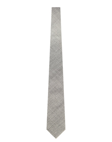 BRJ //GREY HOUNDSTOOTH TIE Men's Ties By Robert James