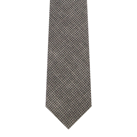 BRJ // CHARCOAL END ON END CHECK TIE Men's Ties By Robert James