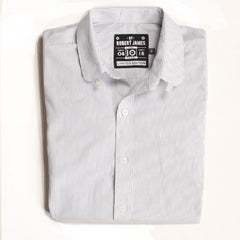 LIMITED EDITION // DHANI FA18 // WHITE/NAVY STRIPE Men's Dress Shirts - BY - ROBERT - JAMES -