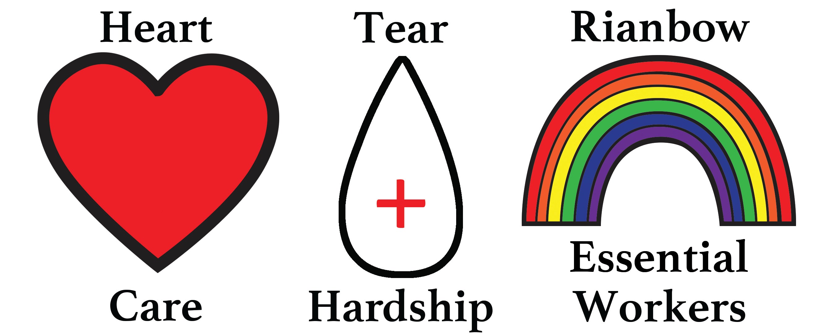 HEART & TEAR GRAPHIC ELEMENTS
