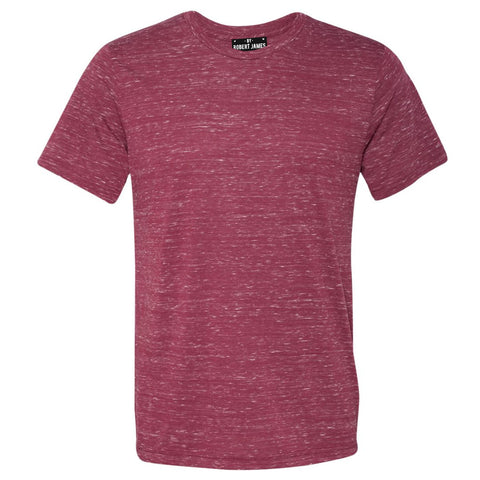 THE MAX FLECK TEE - Red White  Marble Men's Knit T-Shirt By Robert James