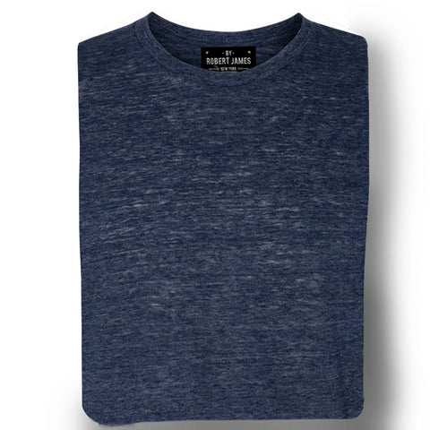 THE MAX SLUB TEE - Indigo Men's Knit T-Shirt By Robert James