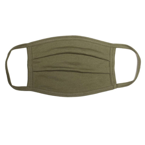 USA MADE Comfort Cotton / Face Mask - OLIVE