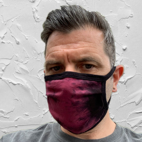 USA MADE Comfort Cotton / Face Mask - RED TIE DYE
