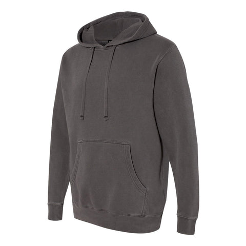 THE SHOVEL HEAD PIGMENT DYED PULL OVER HOODIE -  CARBON BLACK  Men's Knit T-Shirt By Robert James