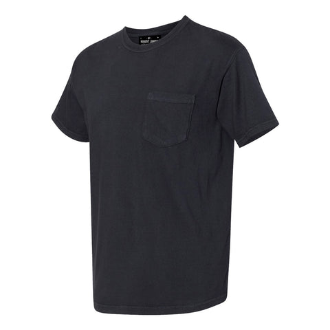 DAGGERS PIGMENT DYED POCKET TEE - WASHED BLACK Men's Knit T-Shirt By Robert James