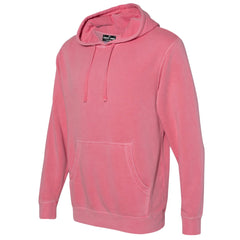 THE CLIFFORD PIGMENT DYED PULL OVER HOODIE - FLAMINGO PINK Men's Knit T-Shirt By Robert James