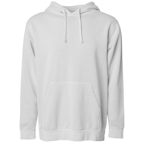 THE CLIFFORD PIGMENT DYED PULL OVER HOODIE - BONE WHITE Men