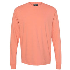 THE BUCK LONG SLEEVE PIGMENT DYED TEE - HORIZON BLUE  Men's Knit T-Shirt By Robert James