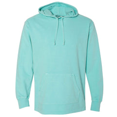 THE RHINO PIGMENT DYED HEAVY JERSEY PULL OVER HOODIE - Sorbet Blue Men's Knit T-Shirt