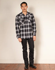 WESTERN 19 // BLACK Men's Denim Jeans By Robert James