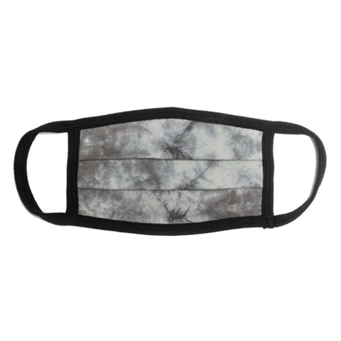 USA MADE Comfort Cotton / Face Mask - GREY TIE DYE