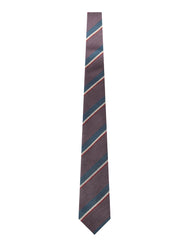 BRJ // BURGUNDY/NAVY STRIPE TIE Men's Ties By Robert James