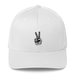 BLACK & WHITE / PEACE Structured Twill Cap