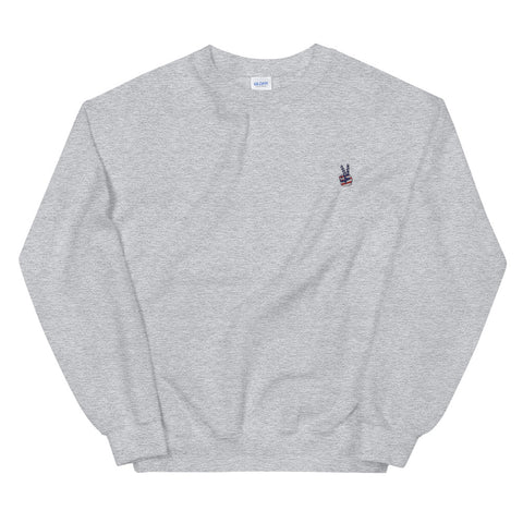 PEACE OUT EMBROIDERY / Unisex Sweatshirt