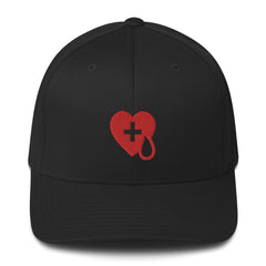RED CROSS HEART & TEAR / Structured Twill Cap