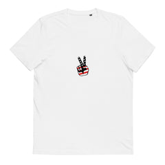 BRJ PEACE OUT BLACK / Organic Cotton T-Shirt