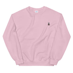 BRJ PEACE OUT BLACK ./ Med Weight Sweatshirt