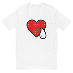 RAINBOW HEART AND TEAR RED /. Short Sleeve T-shirt